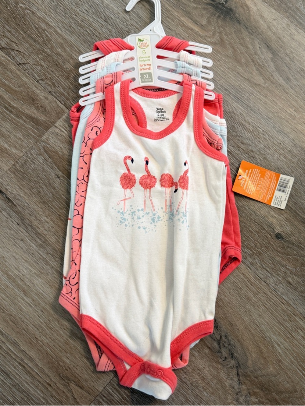 Yoga Sprouts onesies 5 pack